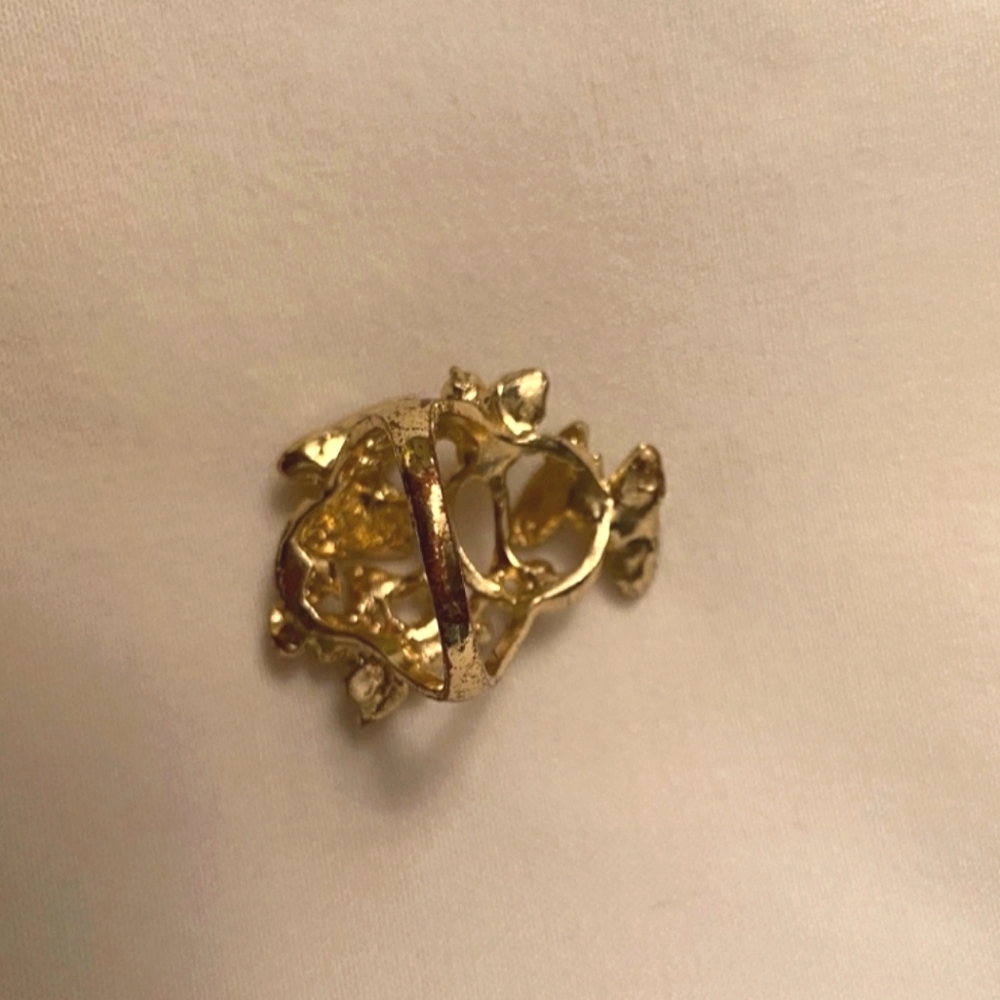 Butterfly Gold Plated Statement Ring - image 6